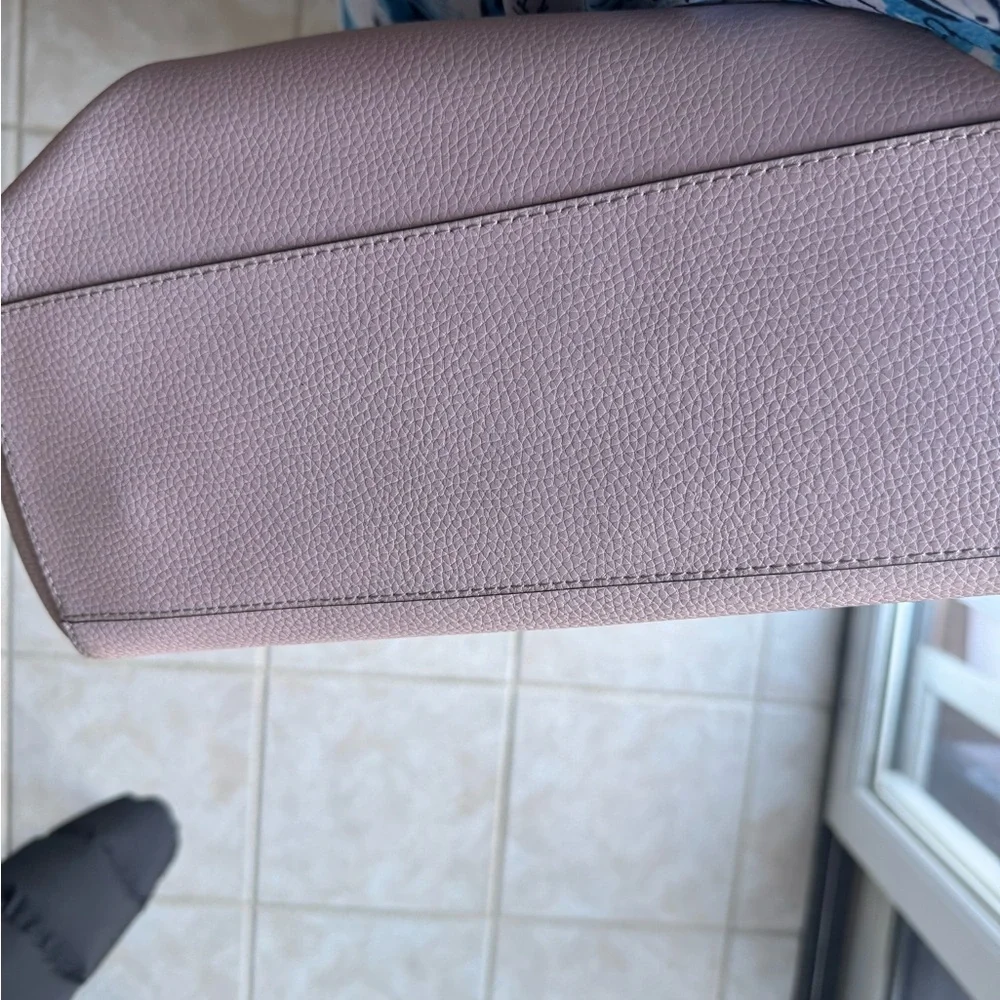 Michael Kors Light Pink Tote with Dark Brown Accents - Picture 7 of 7